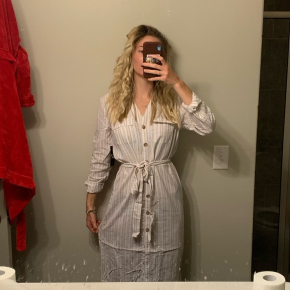 Long button up dress - Picture 3 of 4